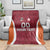 Custom Latvia Football Blanket Latvijas Futbola Izlase