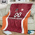 Custom Latvia Football Blanket Latvijas Futbola Izlase