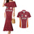 Custom Latvia Football Couples Matching Mermaid Dress and Hawaiian Shirt Latvijas Futbola Izlase