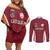 Custom Latvia Football Couples Matching Off Shoulder Short Dress and Long Sleeve Button Shirt Latvijas Futbola Izlase