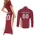 Custom Latvia Football Couples Matching Short Sleeve Bodycon Dress and Long Sleeve Button Shirt Latvijas Futbola Izlase