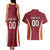 Custom Latvia Football Couples Matching Tank Maxi Dress and Hawaiian Shirt Latvijas Futbola Izlase