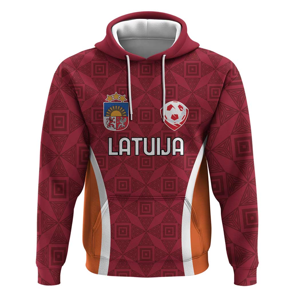 Custom Latvia Football Hoodie Latvijas Futbola Izlase