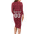 Custom Latvia Football Long Sleeve Bodycon Dress Latvijas Futbola Izlase