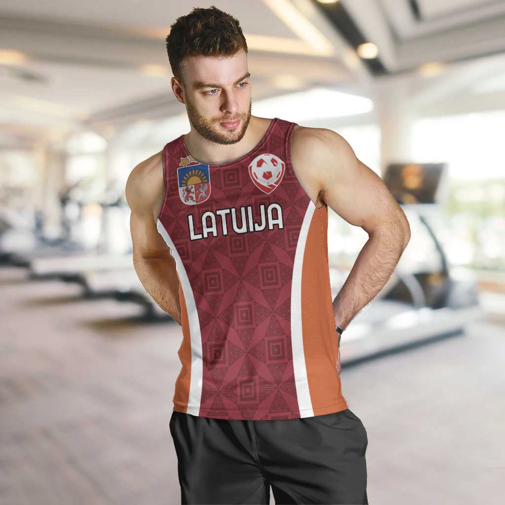 Custom Latvia Football Men Tank Top Latvijas Futbola Izlase