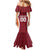 Custom Latvia Football Mermaid Dress Latvijas Futbola Izlase