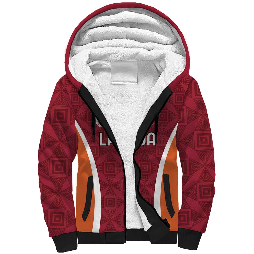 Custom Latvia Football Sherpa Hoodie Latvijas Futbola Izlase