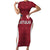 Custom Latvia Football Short Sleeve Bodycon Dress Latvijas Futbola Izlase