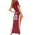 Custom Latvia Football Short Sleeve Bodycon Dress Latvijas Futbola Izlase