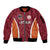 Custom Latvia Football Sleeve Zip Bomber Jacket Latvijas Futbola Izlase