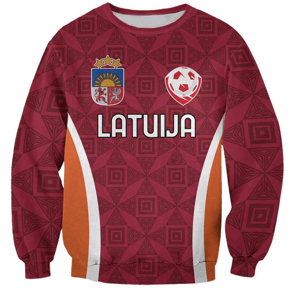 Custom Latvia Football Sweatshirt Latvijas Futbola Izlase