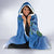 Personalized Estonia Hooded Blanket Barn Swallow Cornflower Flower