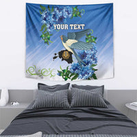 Personalized Estonia Tapestry Barn Swallow Cornflower Flower