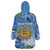 Personalized Estonia Wearable Blanket Hoodie Barn Swallow Cornflower Flower