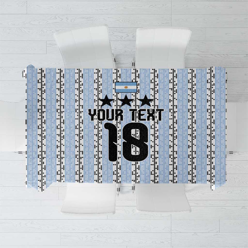 Custom Argentina Heritage Football Tablecloth La Albiceleste Glory Road to 2026
