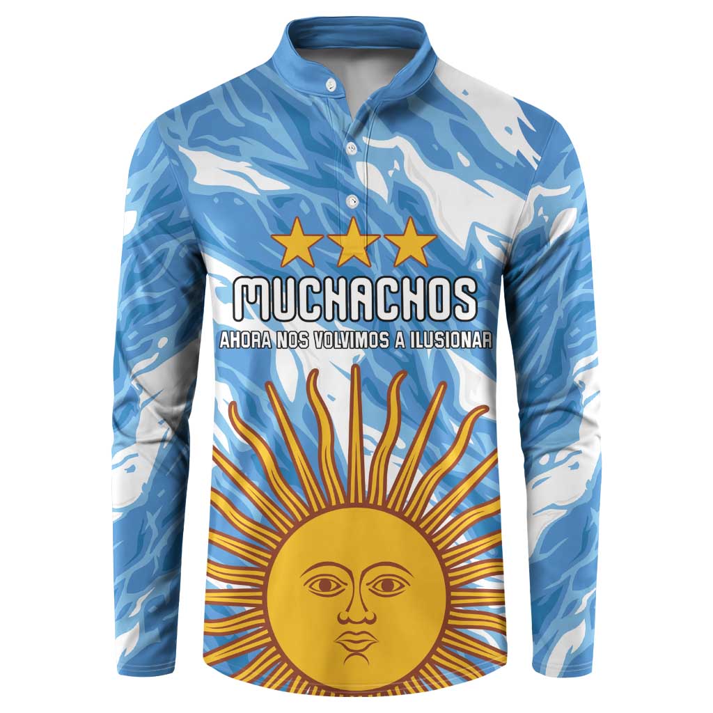 Custom Argentina Football Button Sweatshirt Muchachos, Ahora Nos Volvimos a Ilusionar