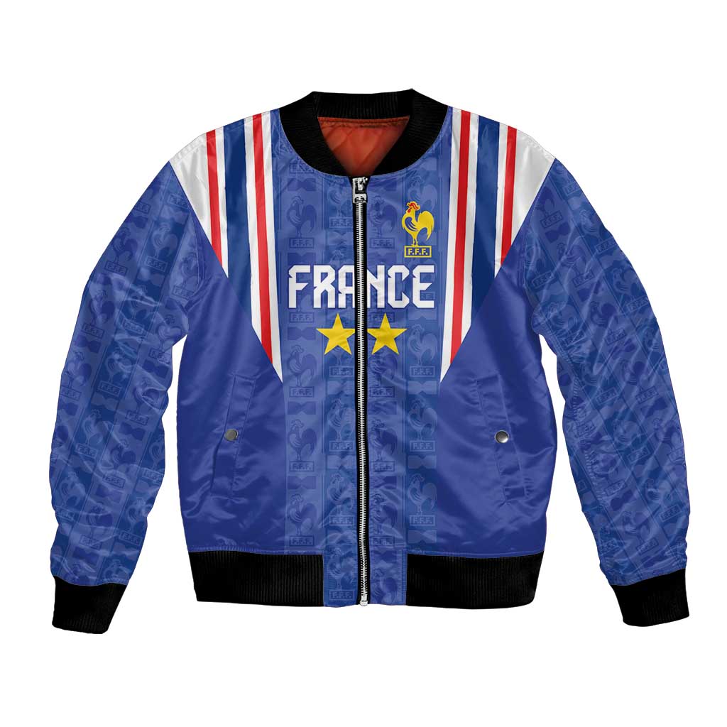 Custom France Football Bomber Jacket Les Bleus Glory Road to 2026