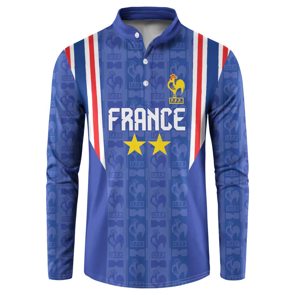 Custom France Football Button Sweatshirt Les Bleus Glory Road to 2026