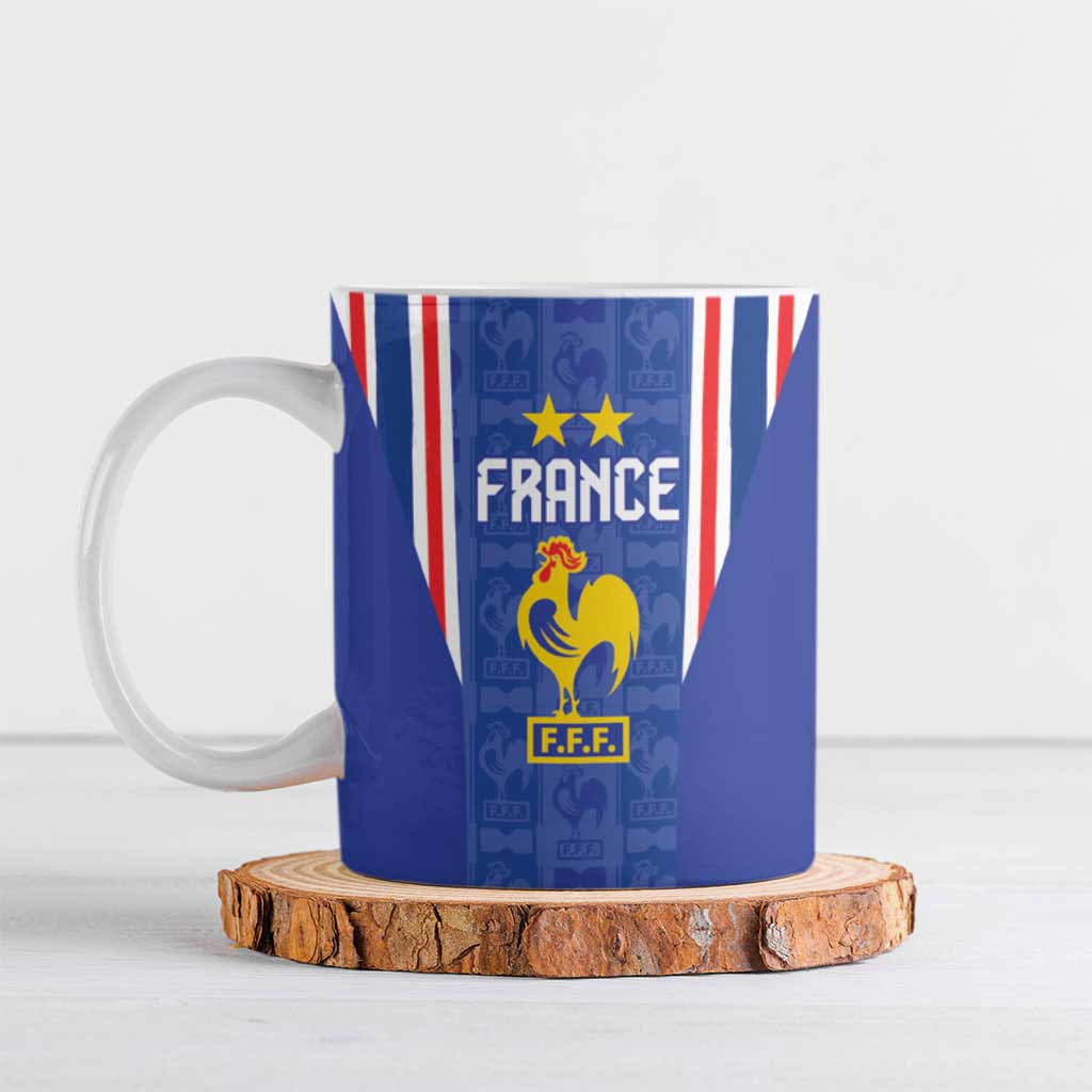 Custom France Football Ceramic Mug Les Bleus Glory Road to 2026