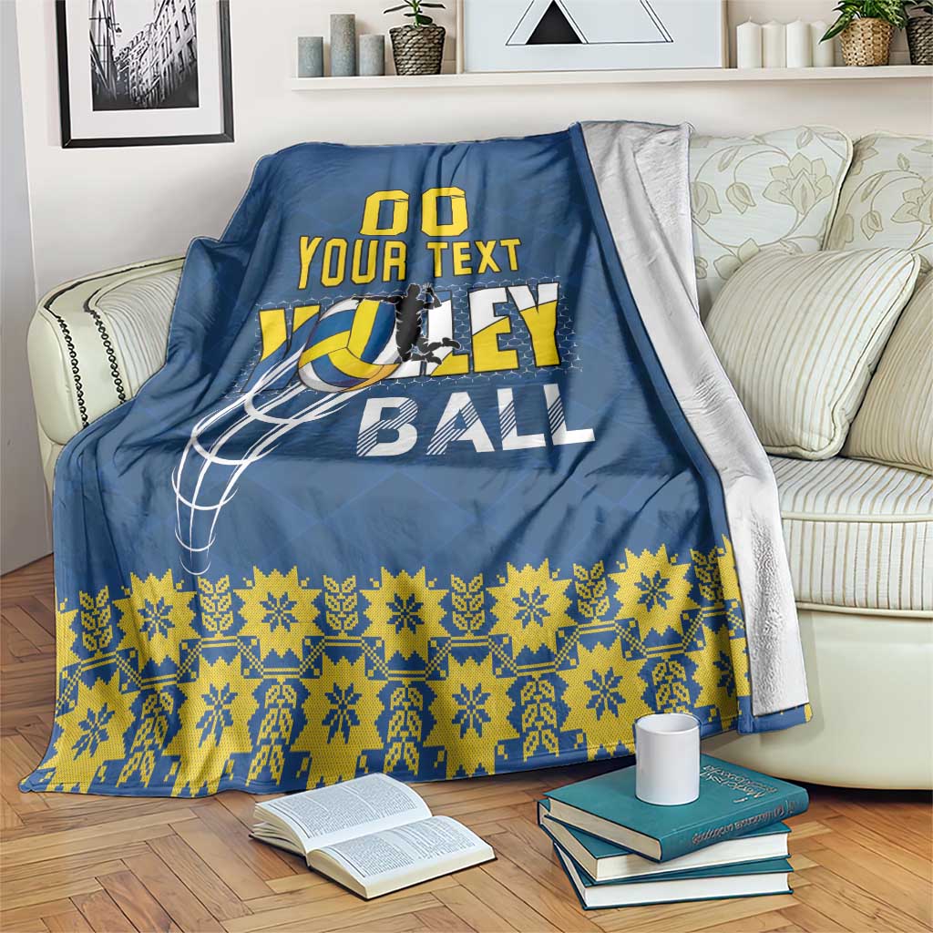 Custom Ukraine Volleyball Blanket Cholovicha Zbirna Ukrainy z Volejbolu