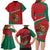 Mexico Coat Of Arms Family Matching Long Sleeve Bodycon Dress and Hawaiian Shirt With Folk Pattern