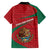 Mexico Coat Of Arms Family Matching Off The Shoulder Long Sleeve Dress and Hawaiian Shirt With Folk Pattern