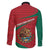 Mexico Coat Of Arms Family Matching Off The Shoulder Long Sleeve Dress and Hawaiian Shirt With Folk Pattern