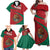 Mexico Coat Of Arms Family Matching Off Shoulder Maxi Dress and Hawaiian Shirt With Folk Pattern