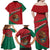 Mexico Coat Of Arms Family Matching Off Shoulder Maxi Dress and Hawaiian Shirt With Folk Pattern