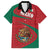 Mexico Coat Of Arms Family Matching Off Shoulder Short Dress and Hawaiian Shirt With Folk Pattern