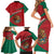 Mexico Coat Of Arms Family Matching Short Sleeve Bodycon Dress and Hawaiian Shirt With Folk Pattern