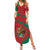 Mexico Coat Of Arms Family Matching Summer Maxi Dress and Hawaiian Shirt With Folk Pattern