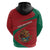 Mexico Coat Of Arms Hoodie With Folk Pattern