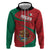 Mexico Coat Of Arms Hoodie With Folk Pattern