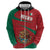 Mexico Coat Of Arms Hoodie With Folk Pattern