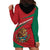 Mexico Coat Of Arms Hoodie Dress With Folk Pattern