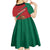 Mexico Coat Of Arms Kid Short Sleeve Dress With Folk Pattern