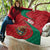 Mexico Coat Of Arms Quilt With Folk Pattern