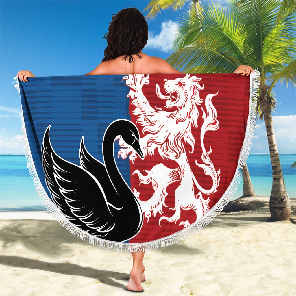 Custom British Lions Western Force Beach Blanket Unique Style - Wonder Print Shop