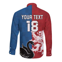 Custom British Lions Western Force Long Sleeve Button Shirt Unique Style - Wonder Print Shop
