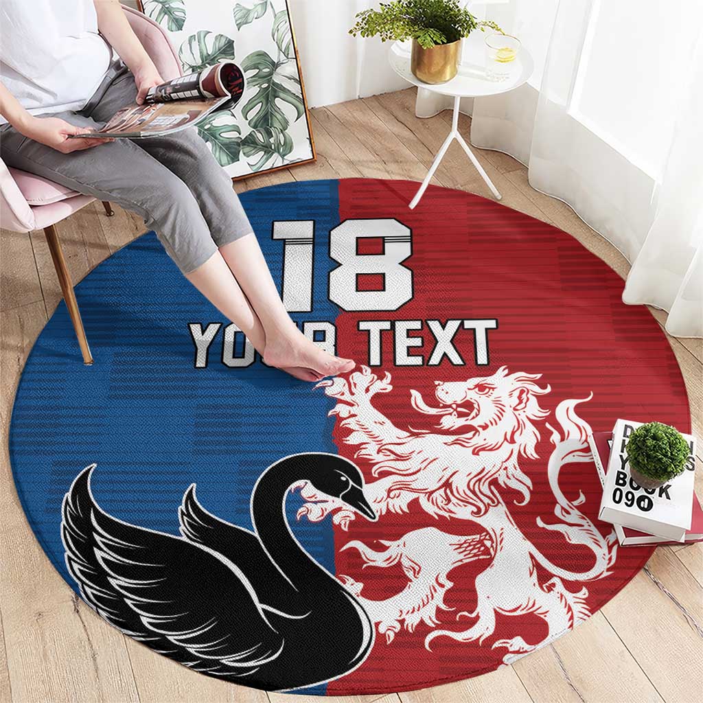 Custom British Lions Western Force Round Carpet Unique Style - Wonder Print Shop