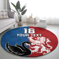 Custom British Lions Western Force Round Carpet Unique Style - Wonder Print Shop