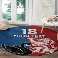 Custom British Lions Western Force Round Carpet Unique Style - Wonder Print Shop