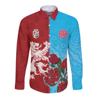 Custom British Lions Waratahs Long Sleeve Button Shirt Unique Style - Wonder Print Shop