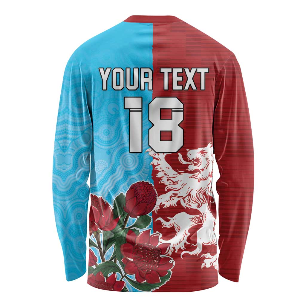 Custom British Lions Waratahs Long Sleeve Shirt Unique Style - Wonder Print Shop