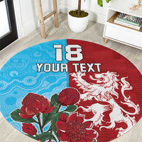 Custom British Lions Waratahs Round Carpet Unique Style - Wonder Print Shop