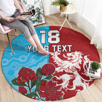 Custom British Lions Waratahs Round Carpet Unique Style - Wonder Print Shop