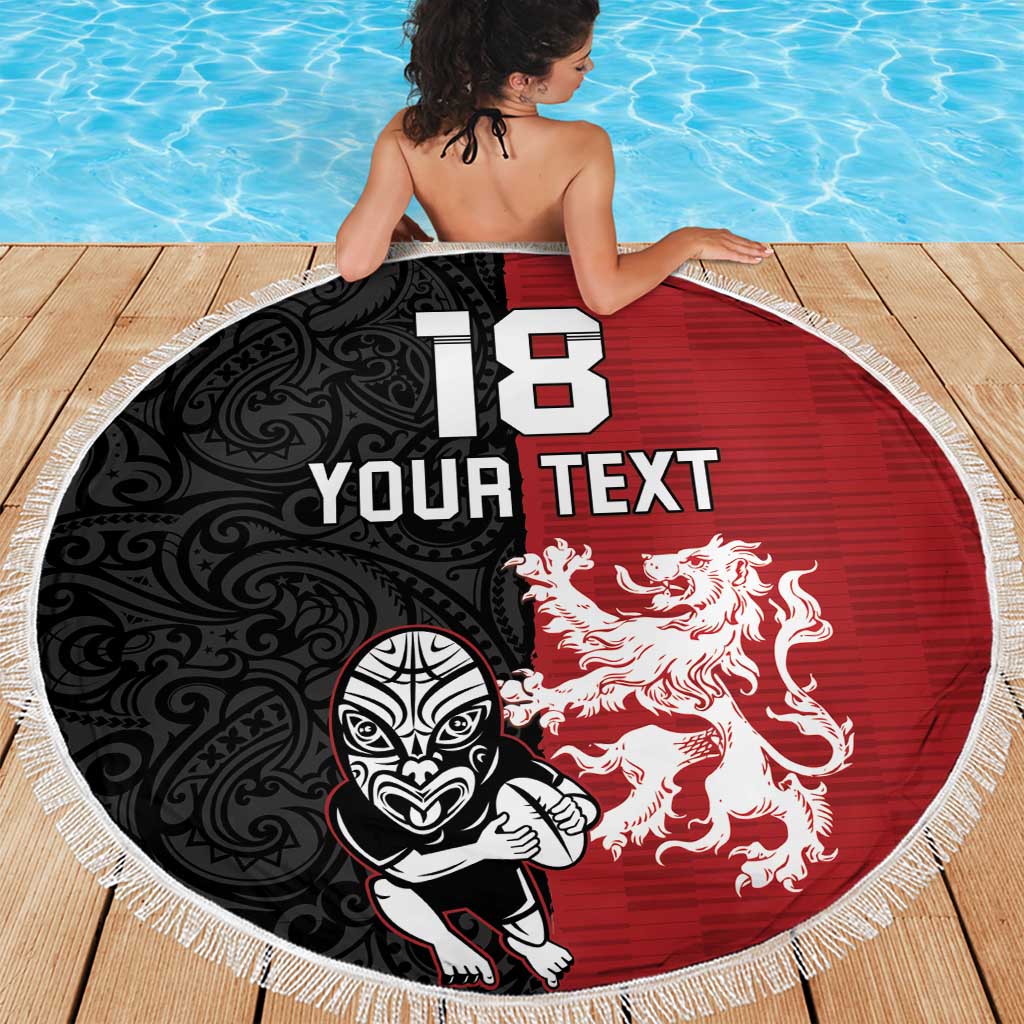 Custom British Lions New Zealand Beach Blanket Unique Style - Wonder Print Shop
