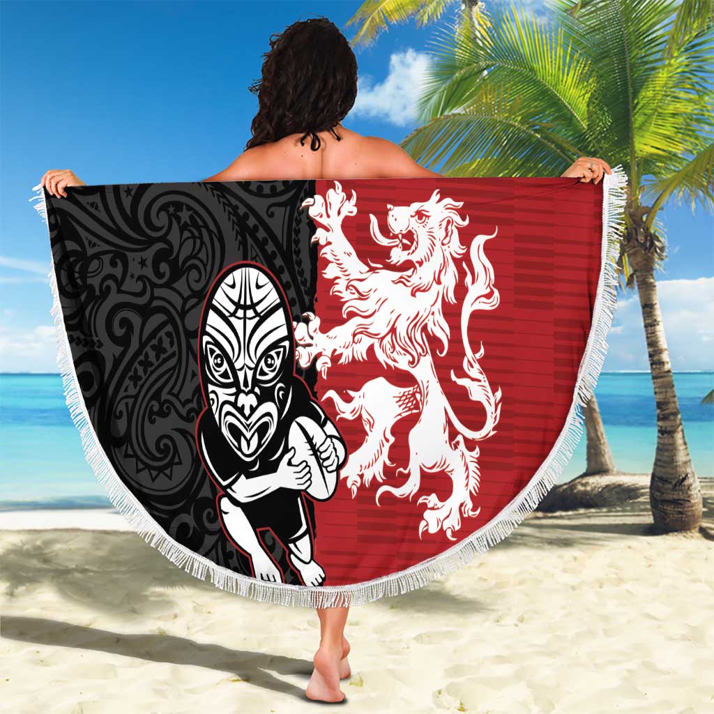 Custom British Lions New Zealand Beach Blanket Unique Style - Wonder Print Shop