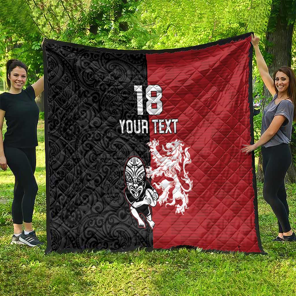 Custom British Lions New Zealand Quilt Unique Style - Wonder Print Shop